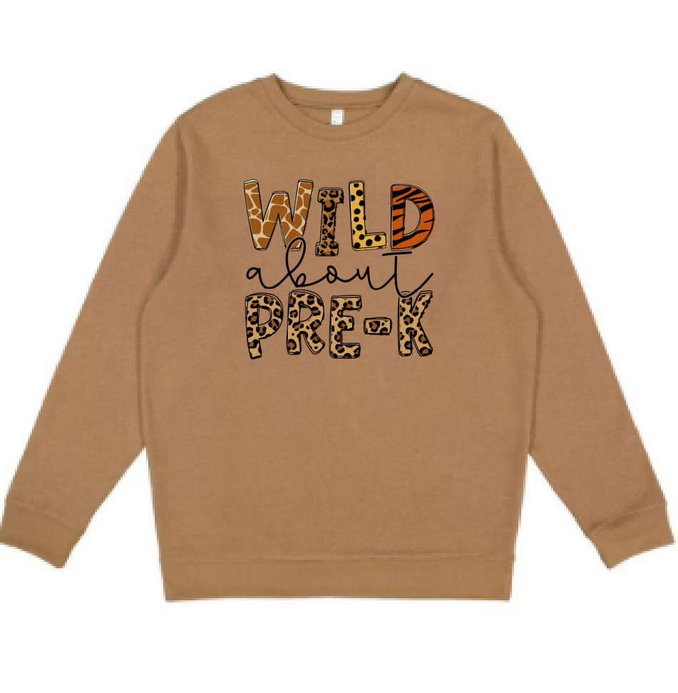 Youth | LAT Crewneck: Wild About Preschool Design
