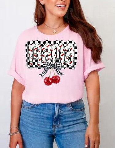 Mama You're the Cherry On Top Graphic Tshirt