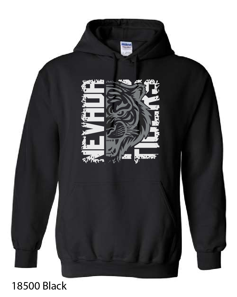 YOUTH Gildan Hooded Sweatshirt: Nevada Basketball Design