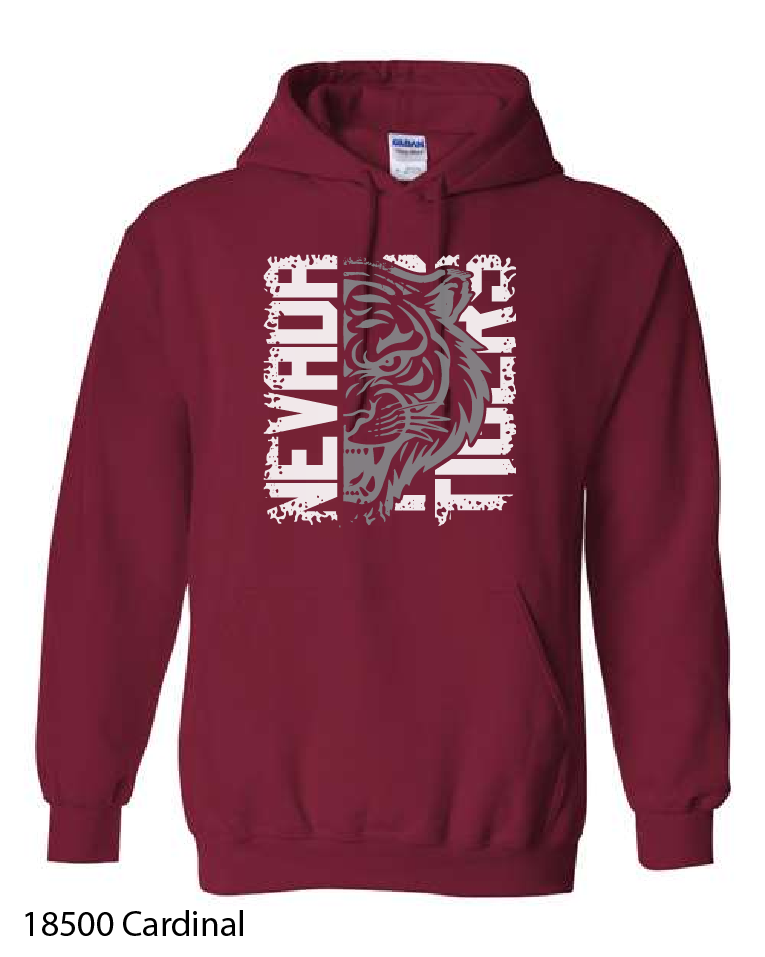 YOUTH Gildan Hooded Sweatshirt: Nevada Basketball Design
