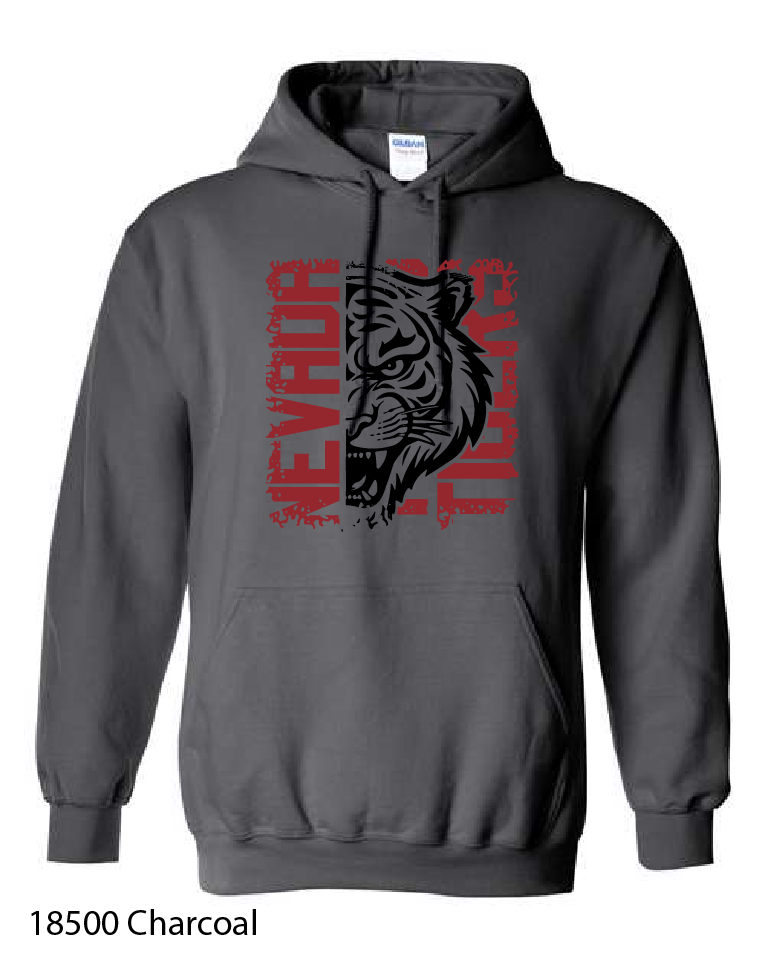 YOUTH Gildan Hooded Sweatshirt: Nevada Basketball Design