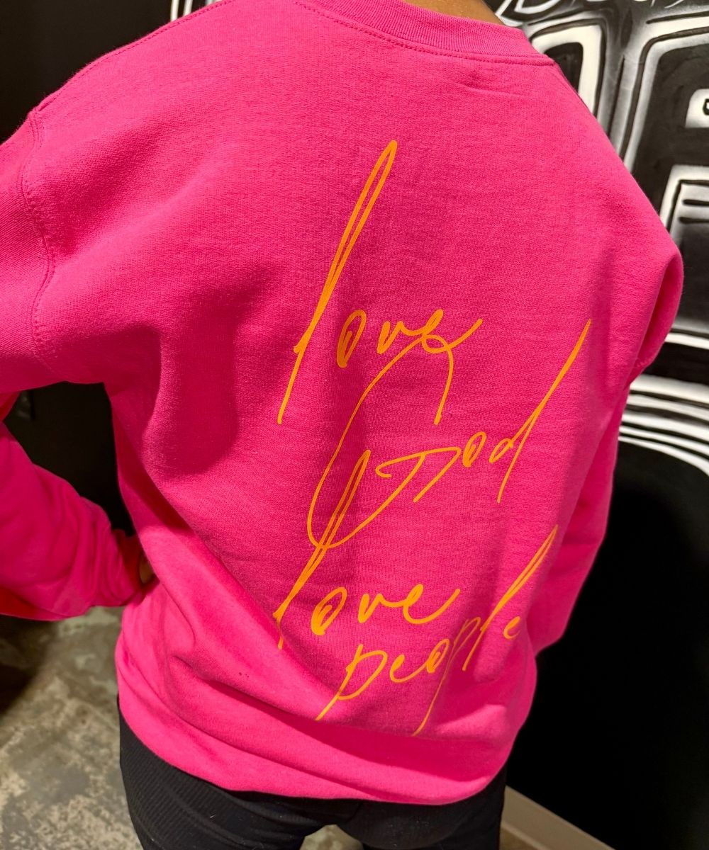 Gildan Crewneck: LW Love God, Love People (Adult)