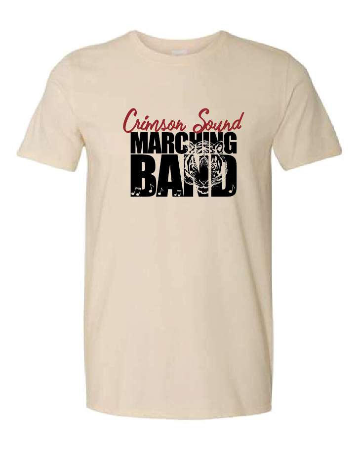 Gildan Softstyle T-Shirt: CS Marching Band Tiger & Music