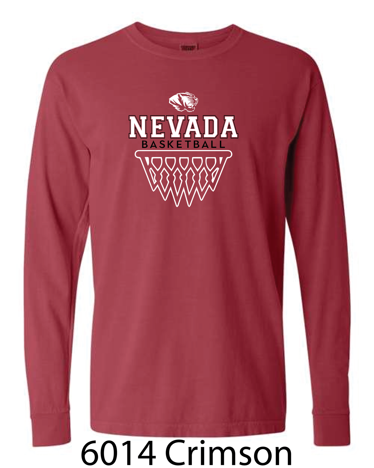 Comfort Colors Long Sleeve T-Shirt: Nevada Basketball
