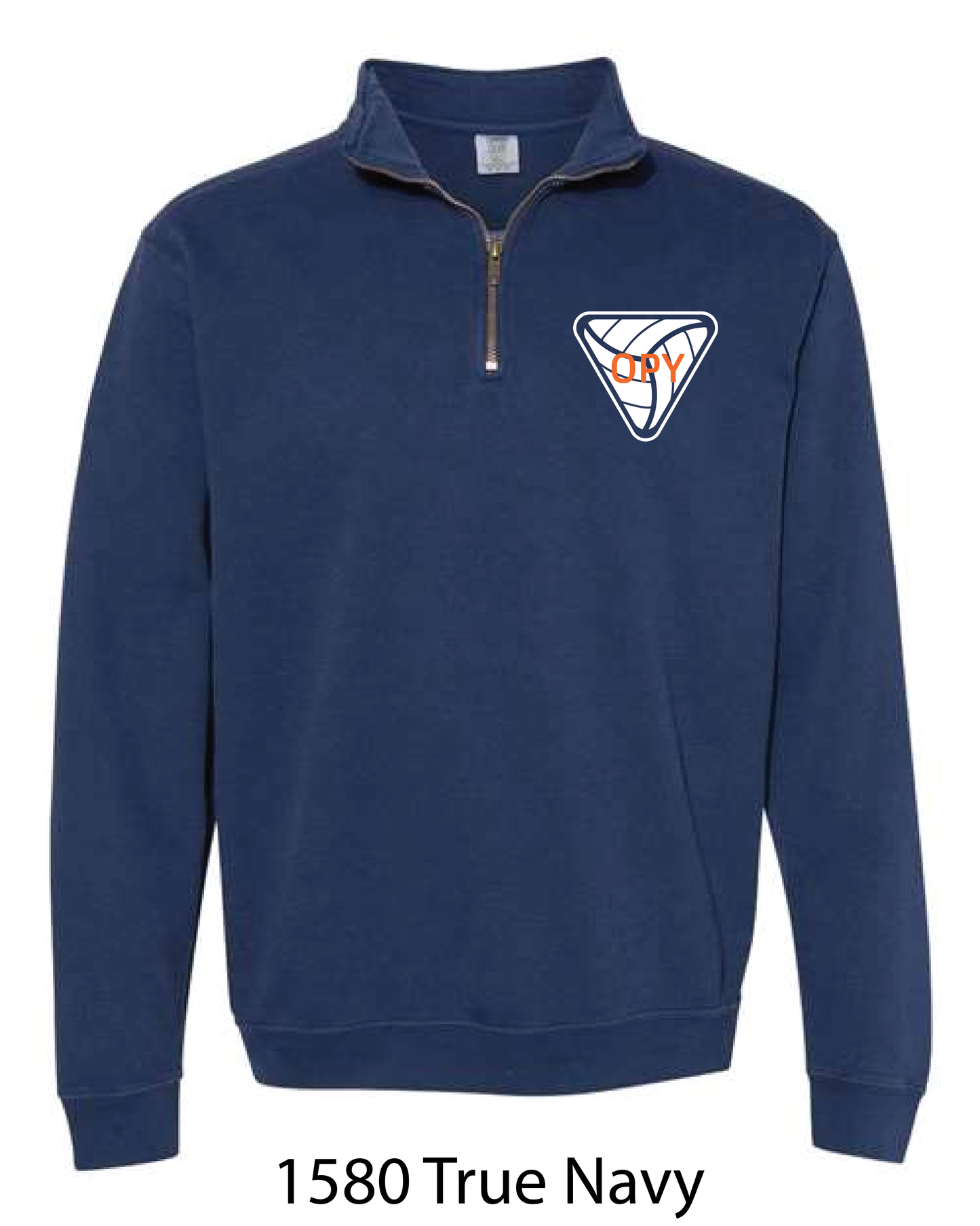 Comfort Colors Quarter Zip: OPY V-Ball LOGO