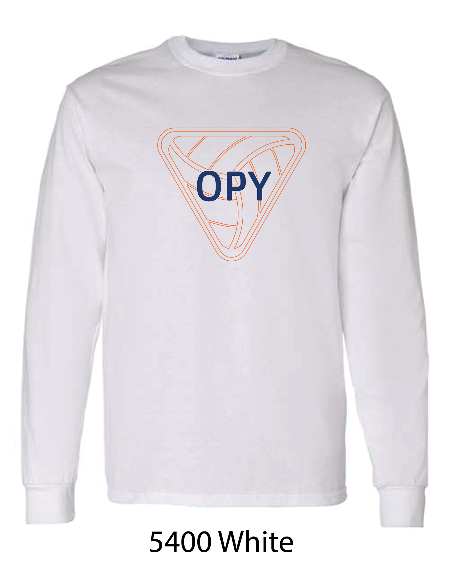 Gildan Long Sleeve T-Shirt: OPY V-Ball LOGO