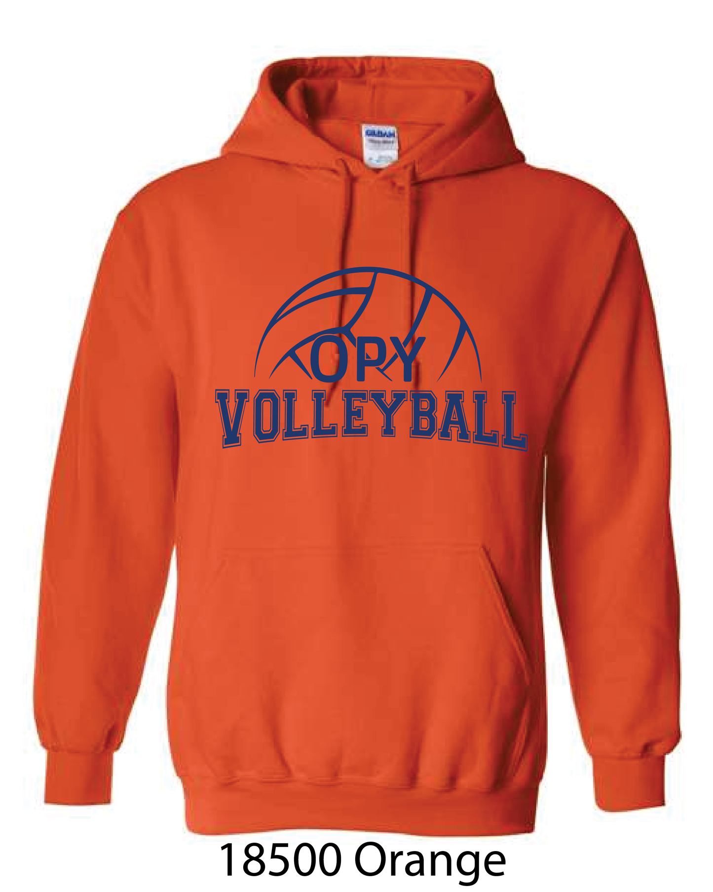 Gildan Hooded Sweatshirt: OPY Volleyball