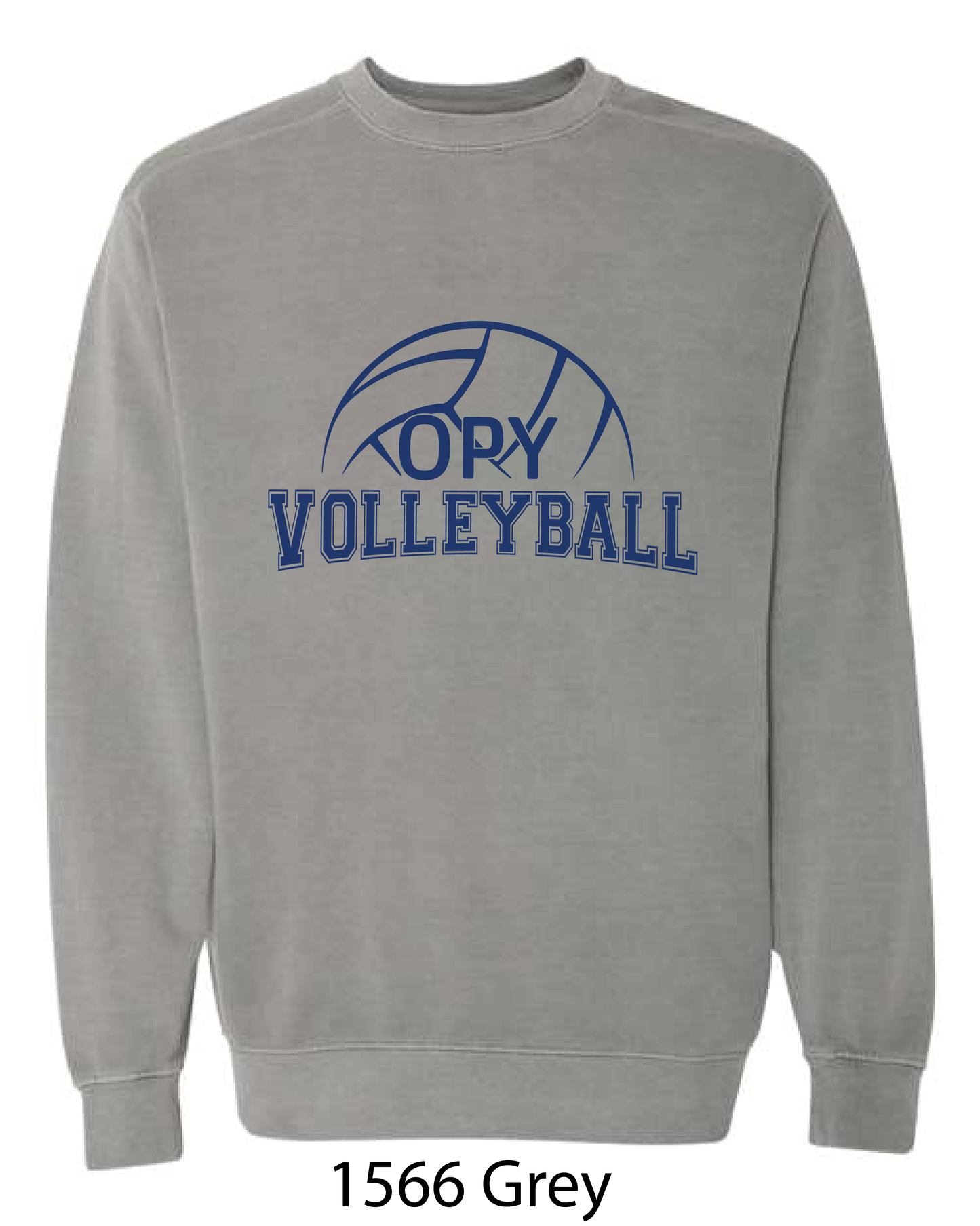 Comfort Colors Crewneck Sweatshirt: OPY Volleyball