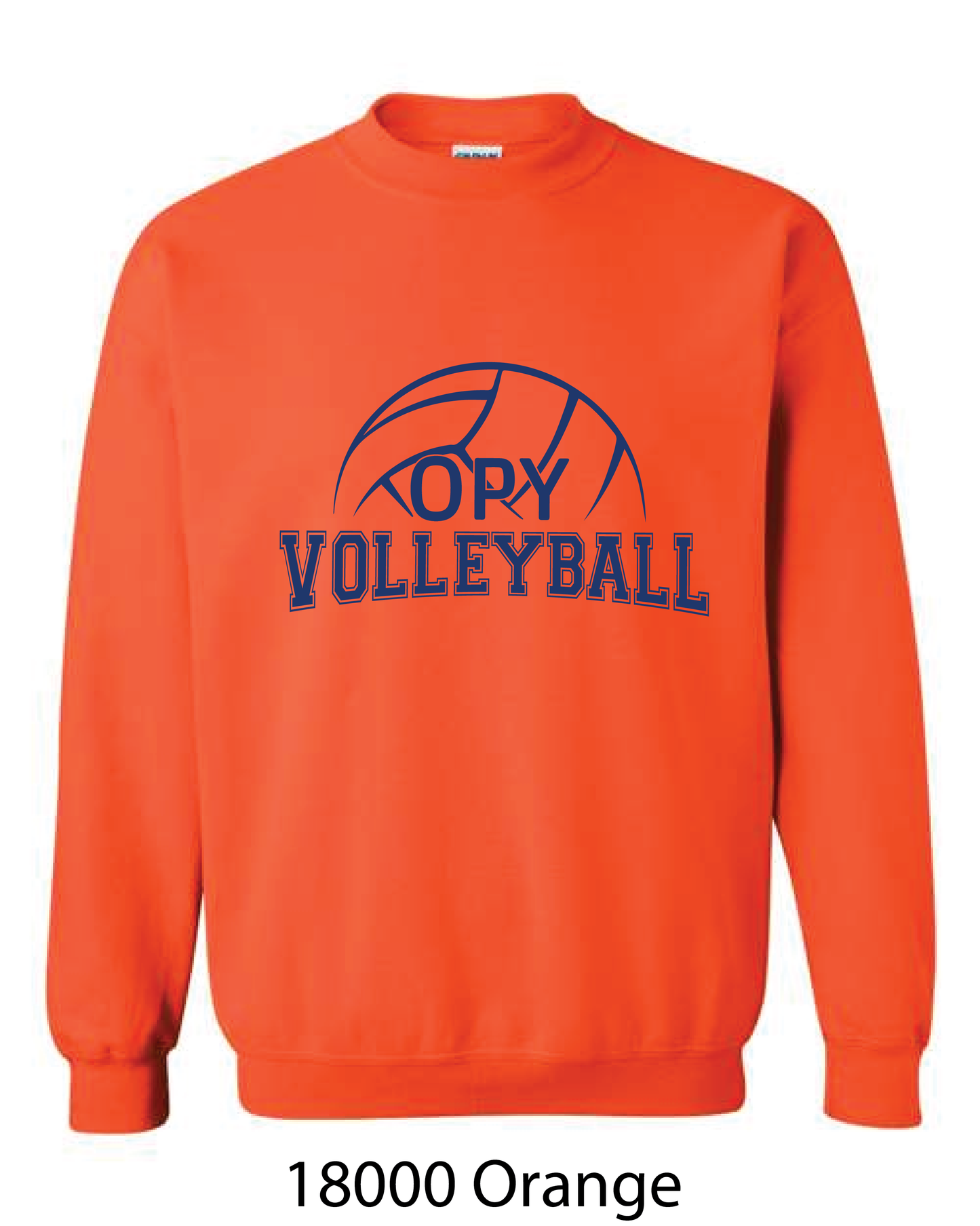 Gildan Crewneck Sweatshirt: OPY Volleyball