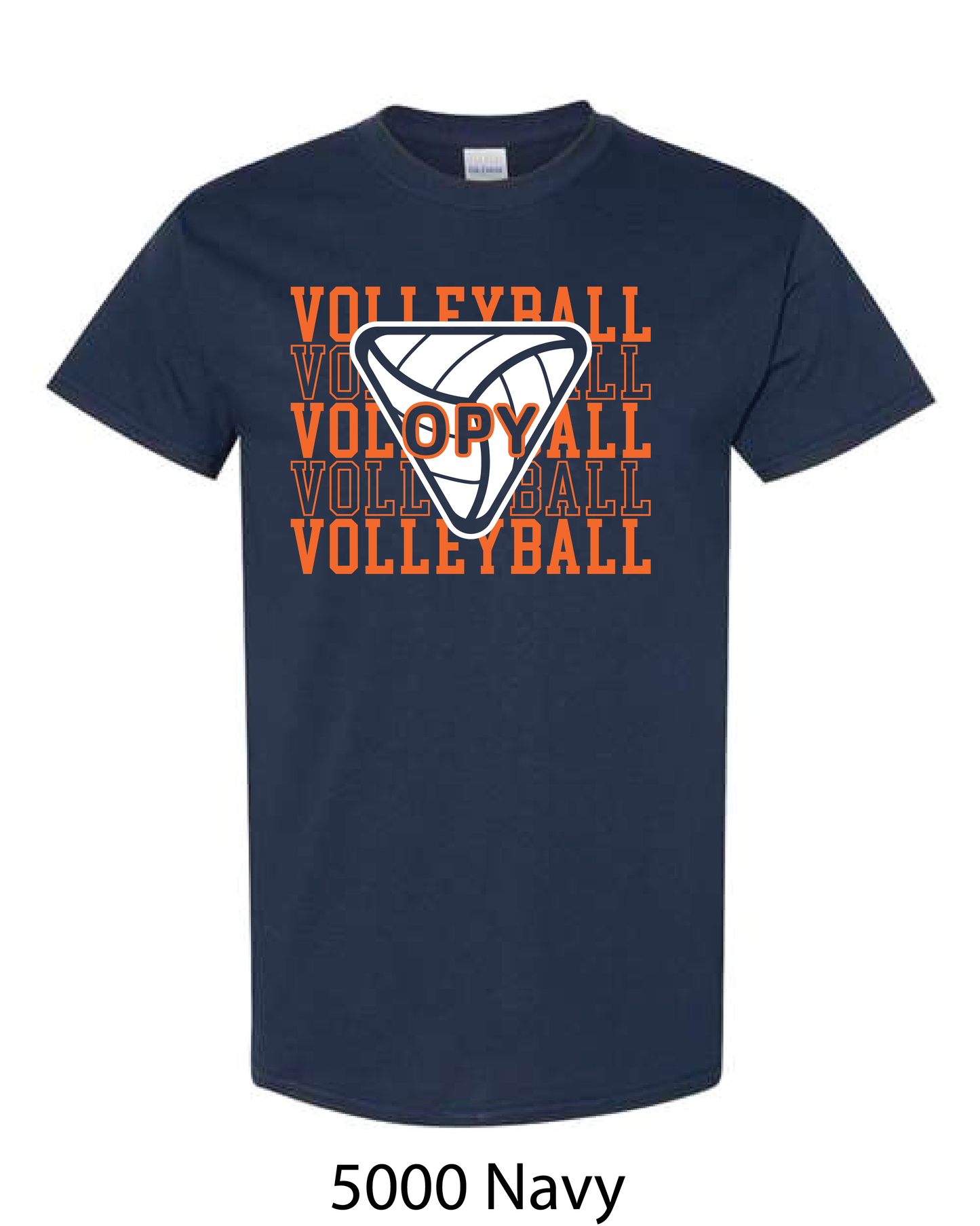 Gildan Heavy Cotton T-Shirt: Volleyball Repeating