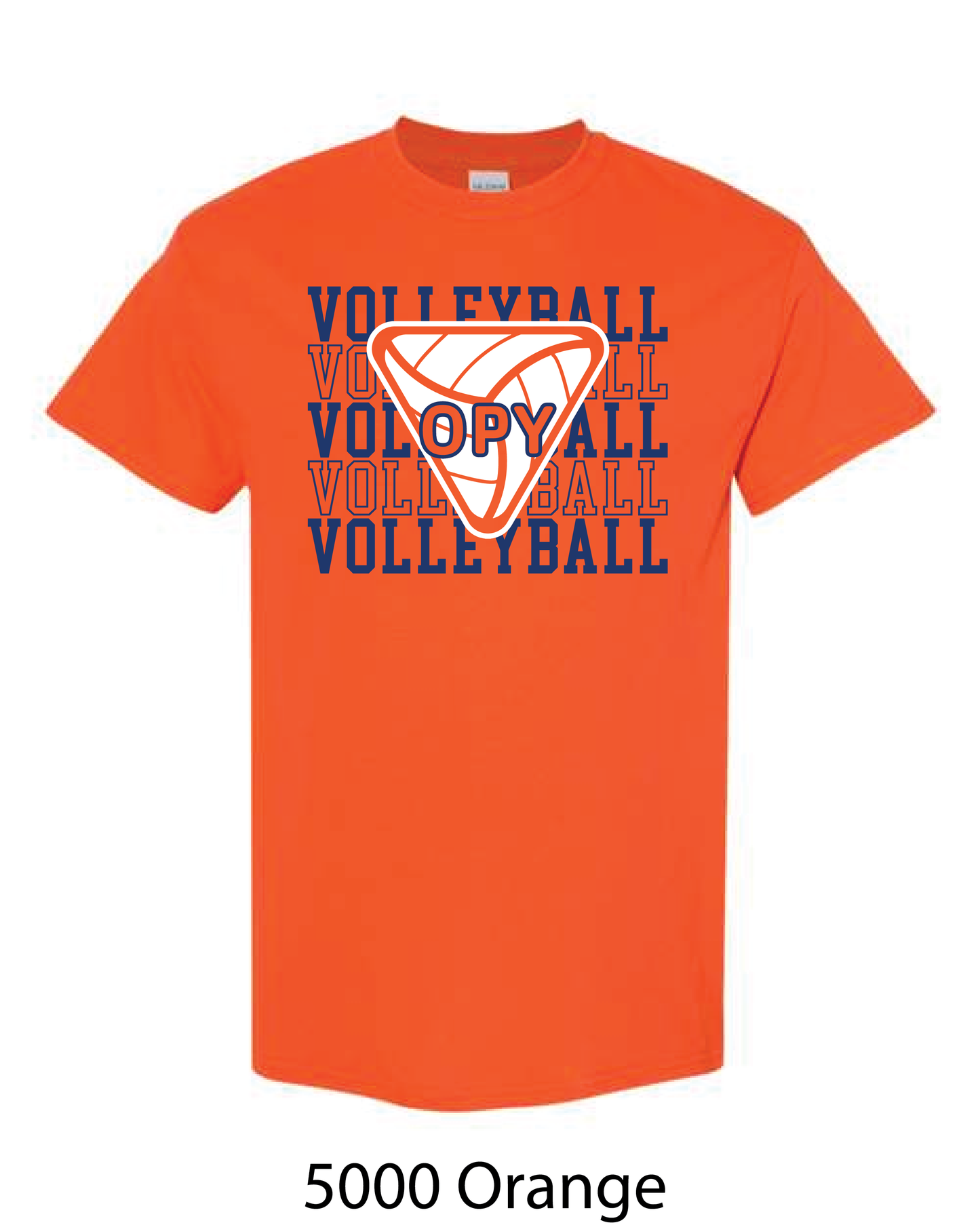 Gildan Heavy Cotton T-Shirt: Volleyball Repeating