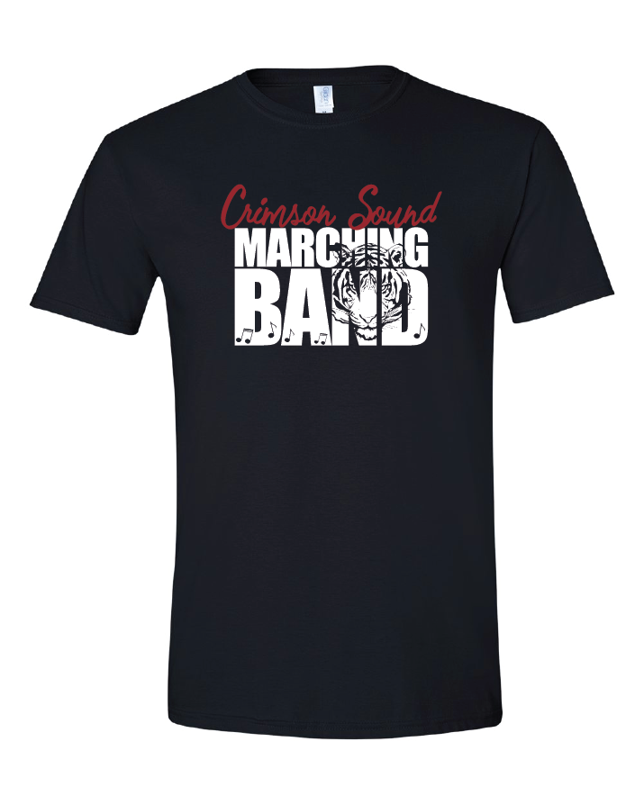 Gildan Softstyle T-Shirt: CS Marching Band Tiger & Music