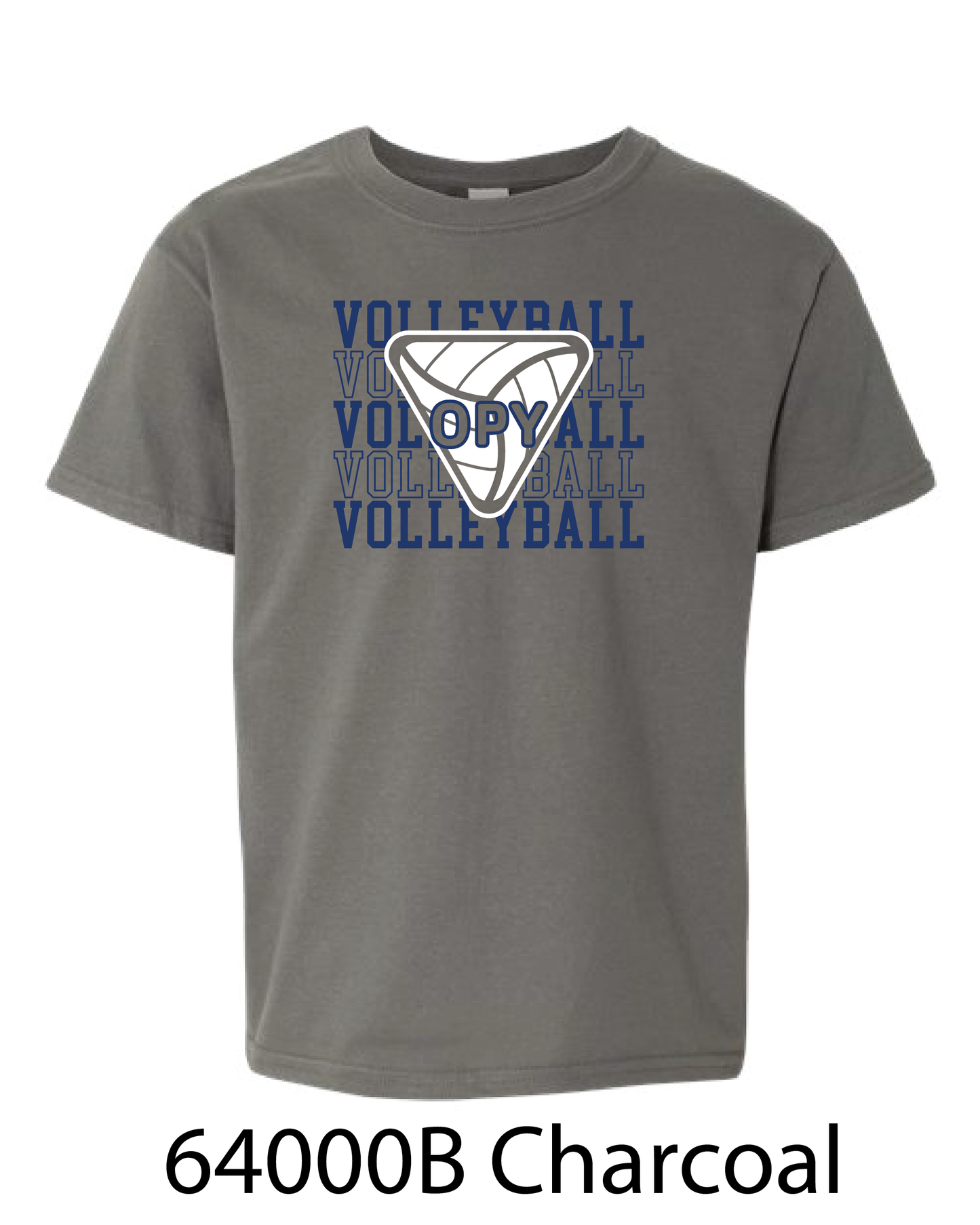 YOUTH Gildan Softstyle T-Shirt: Volleyball Repeating