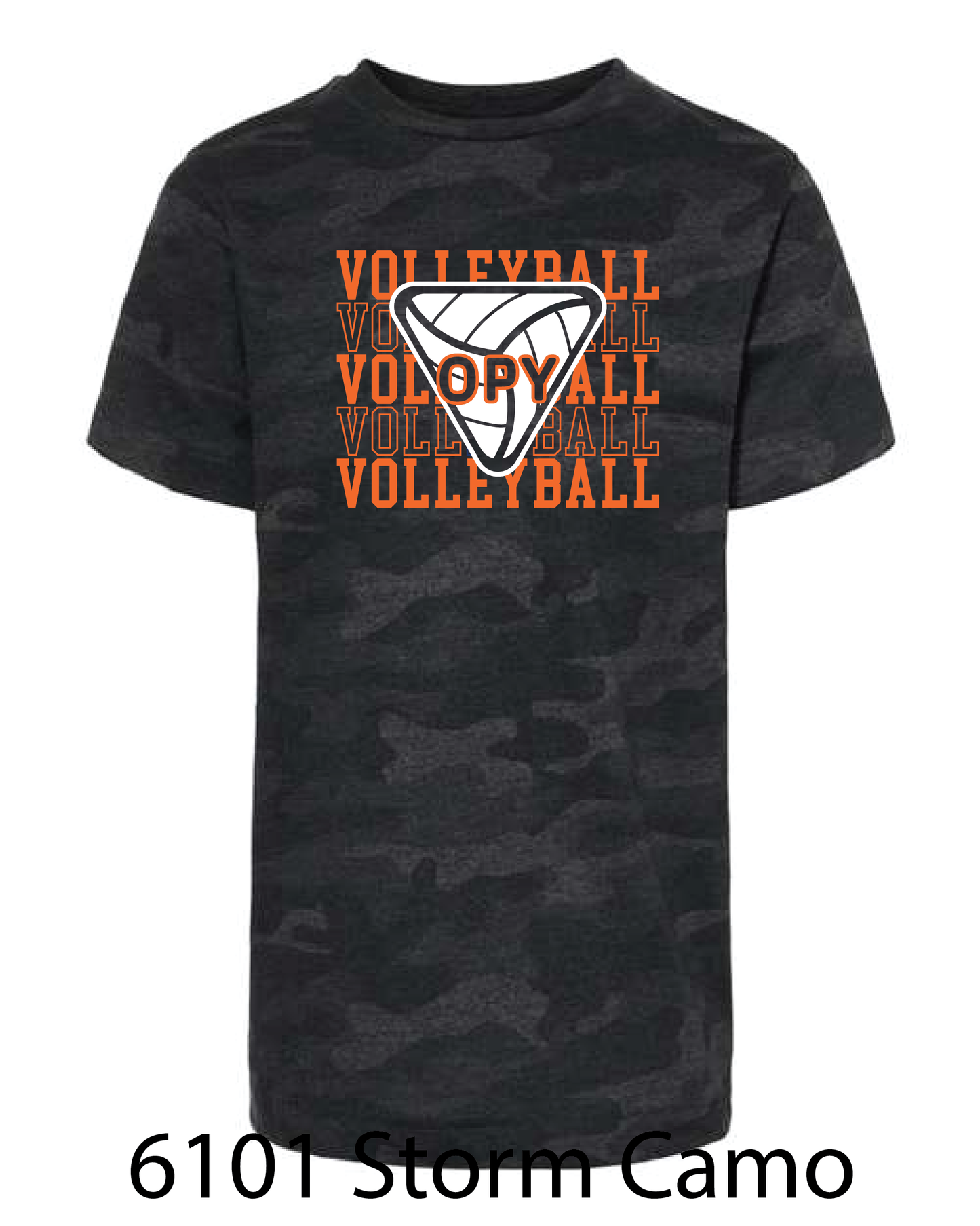 YOUTH LAT Fashion T-Shirt: Volleyball Repeating