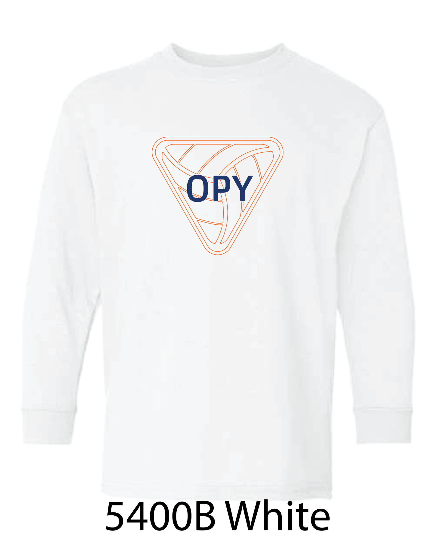 YOUTH Gildan Long Sleeve T-Shirt: OPY V-Ball LOGO