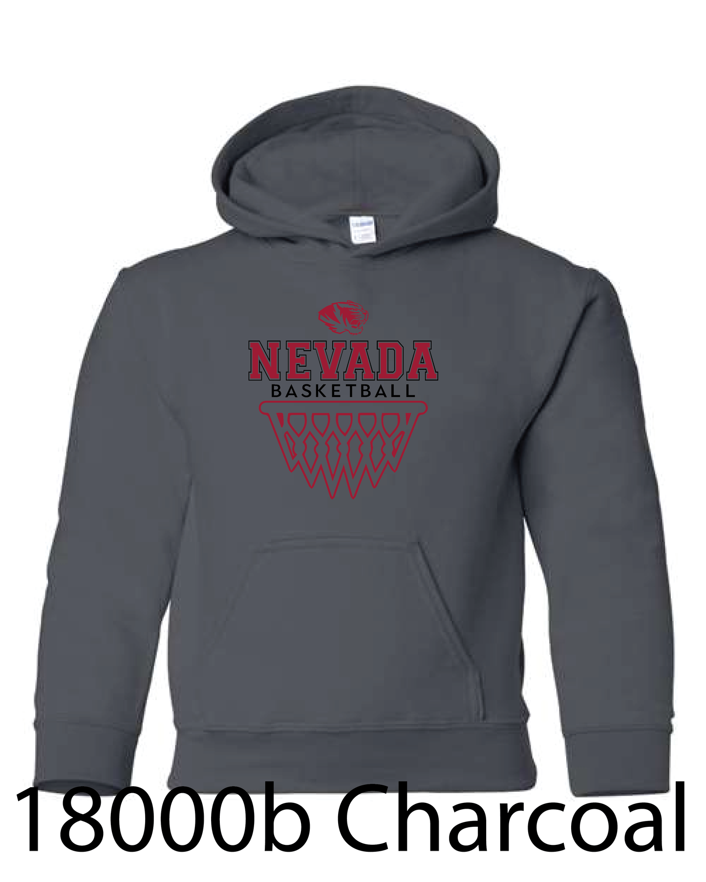YOUTH Gildan Hooded Sweatshirt: Nevada Basketball