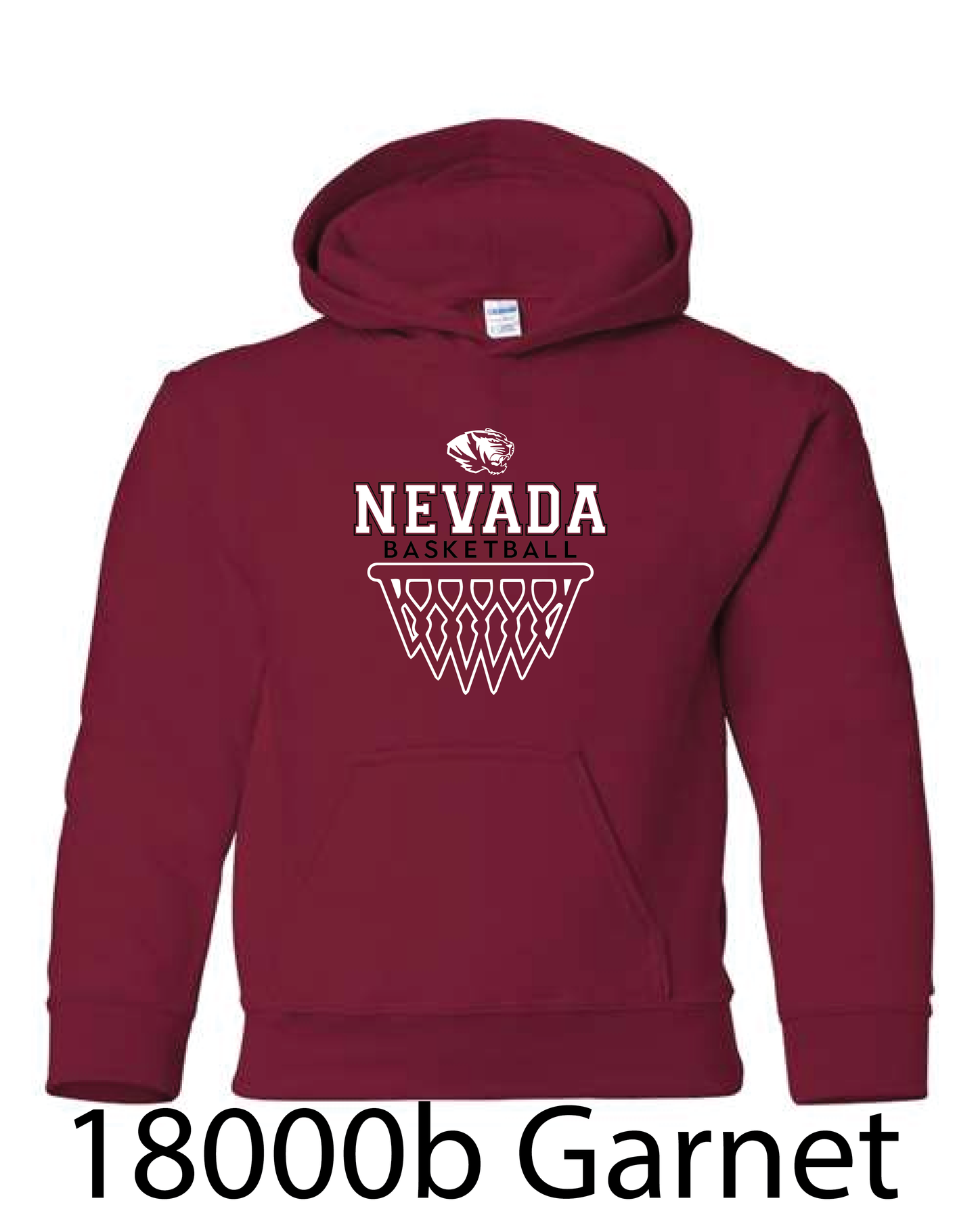 YOUTH Gildan Hooded Sweatshirt: Nevada Basketball