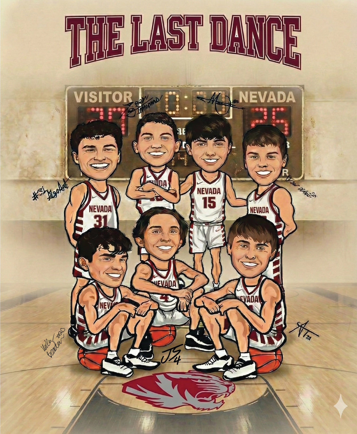 NHS Senior Basketball Caricature Shirts