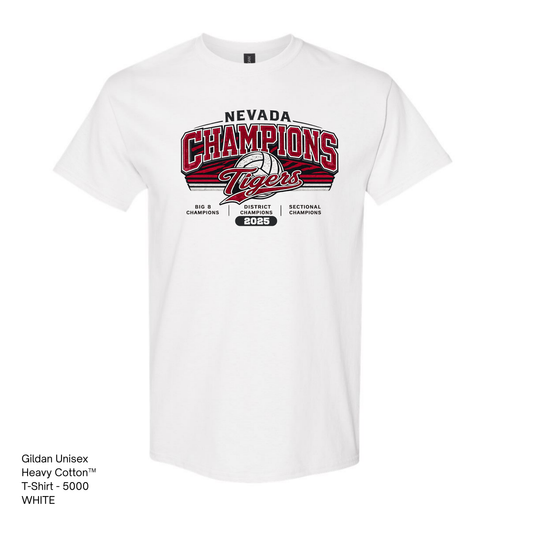 Gildan Heavy Cotton Tee, NHS Volleyball, Champion