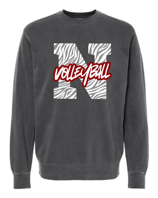 Tiger Print N: Independent Trading Co. Crewneck Sweatshirt