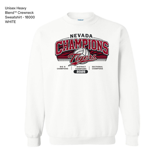 Gildan Crewneck, NHS Volleyball: Champion