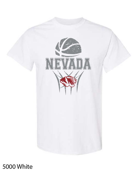 YOUTH Gildan Heavy Cotton T-Shirt: Nevada Basketball Design