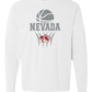 Comfort Colors Long Sleeve T-Shirt: Nevada Basketball Design