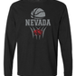 Comfort Colors Long Sleeve T-Shirt: Nevada Basketball Design