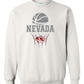 YOUTH Gildan Crewneck Sweatshirt: Nevada Basketball Design