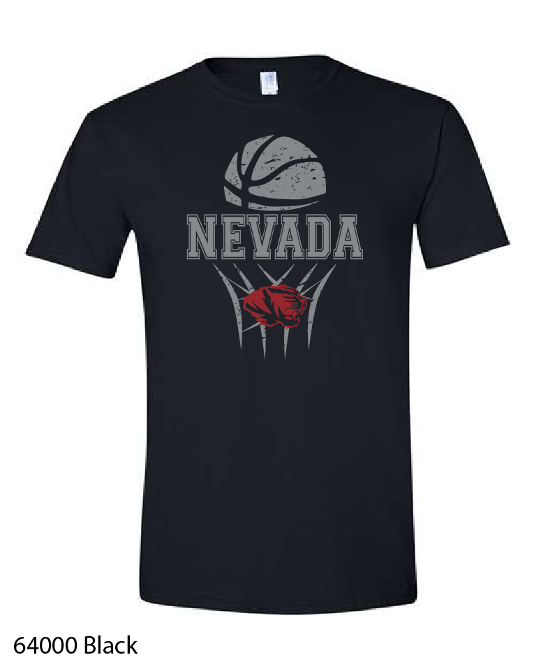 Gildan Softstyle T-Shirt: Nevada Basketball Design