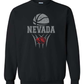 YOUTH Gildan Crewneck Sweatshirt: Nevada Basketball Design