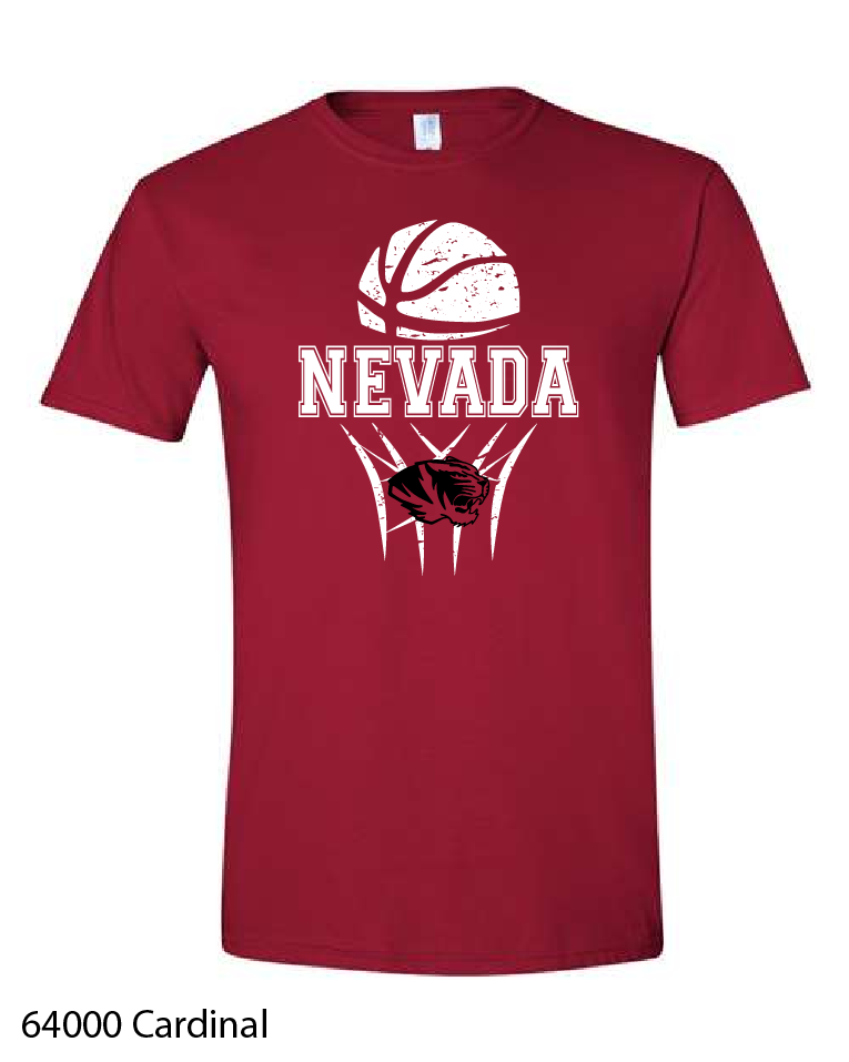 Gildan Softstyle T-Shirt: Nevada Basketball Design