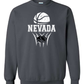 Gildan Crewneck Sweatshirt: Nevada Basketball Design