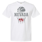 YOUTH Comfort Colors T-Shirt: Nevada Basketball Design