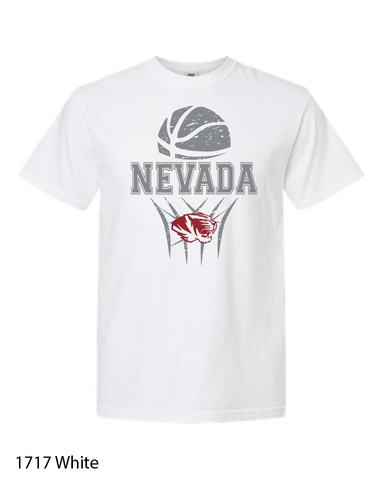 YOUTH Comfort Colors T-Shirt: Nevada Basketball Design