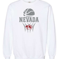 Comfort Colors Sweatshirt: Nevada Basketball Design