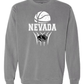 Comfort Colors Sweatshirt: Nevada Basketball Design