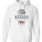 Gildan Hooded Sweatshirt: Nevada Basketball Design