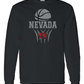 YOUTH Gildan Long Sleeve T-Shirt: Nevada Basketball Design