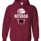 Gildan Hooded Sweatshirt: Nevada Basketball Design