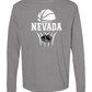 Comfort Colors Long Sleeve T-Shirt: Nevada Basketball Design