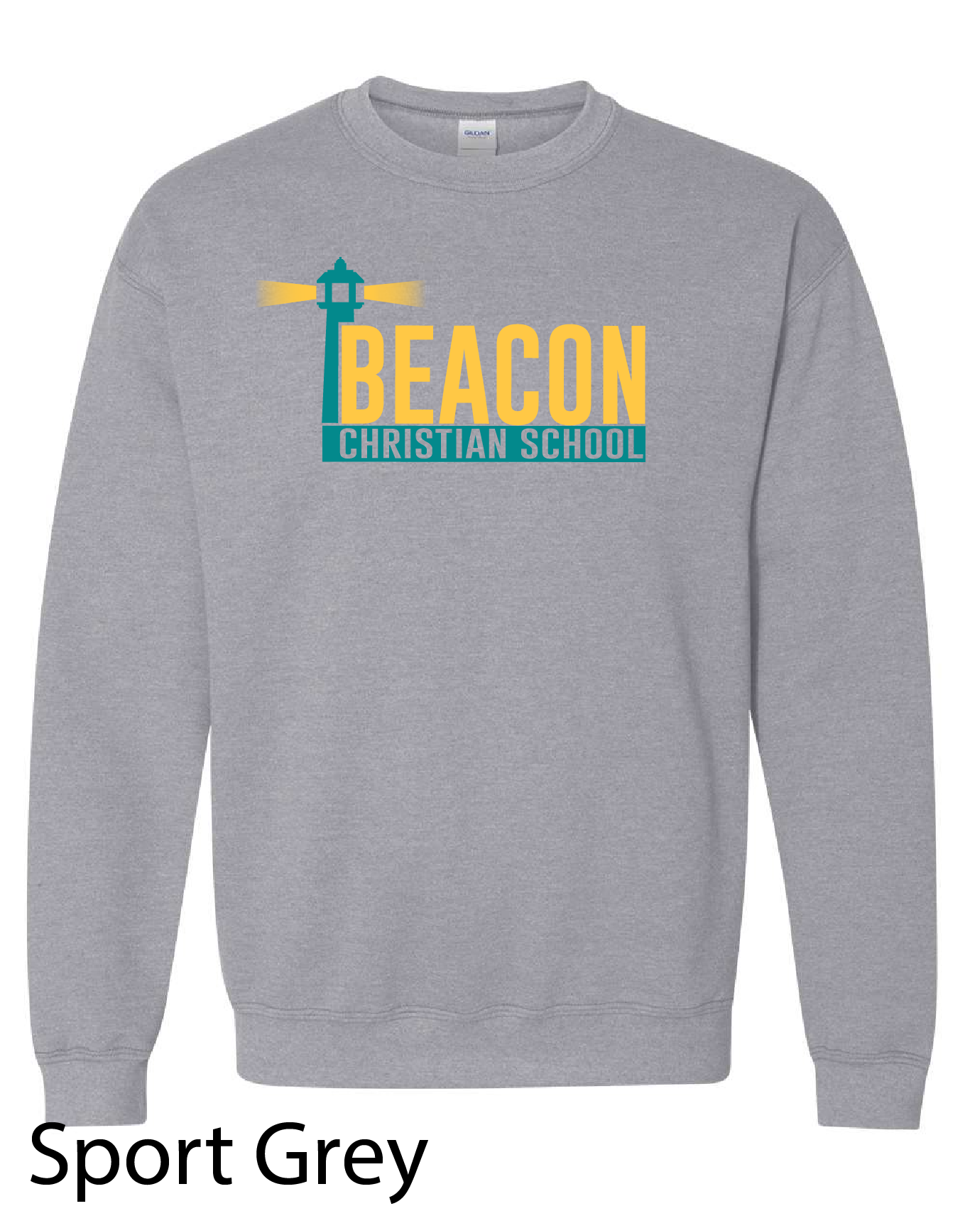 Gildan Crewneck Sweatshirt: Beacon School Logo