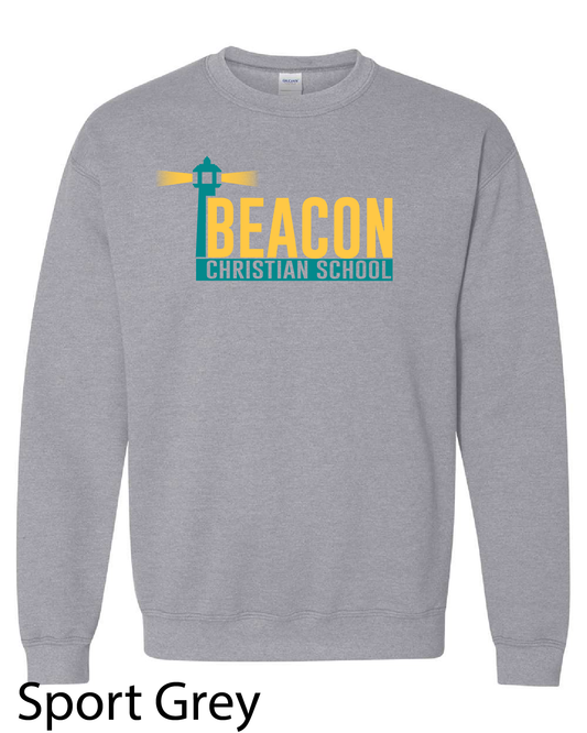 Gildan Crewneck Sweatshirt: Beacon School Logo