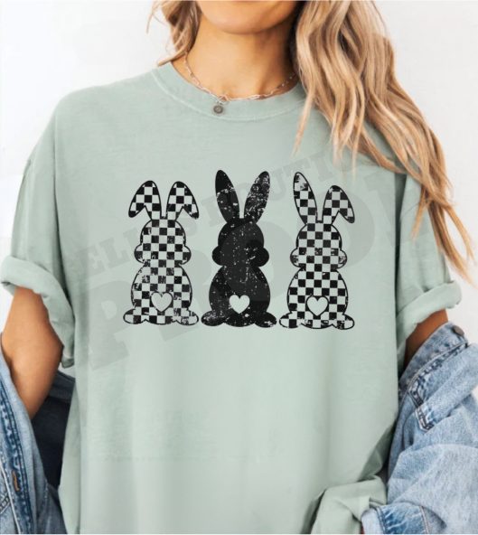 Checkered Bunnies Belles design graphics checkered-bunnies-belles-design-graphics