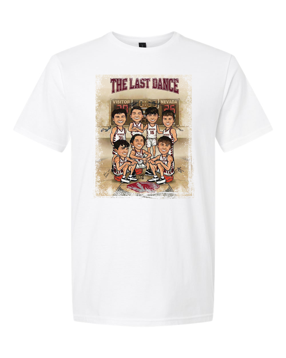 Gildan Tshirt: NHS Senior Boys Basketball Caricature