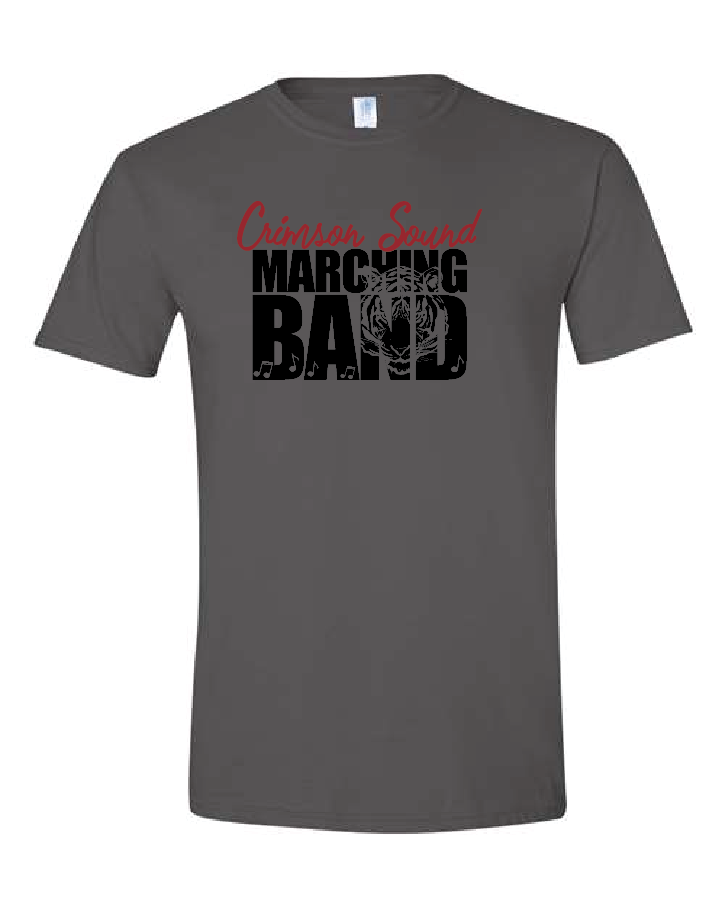 Gildan Softstyle T-Shirt: CS Marching Band Tiger & Music