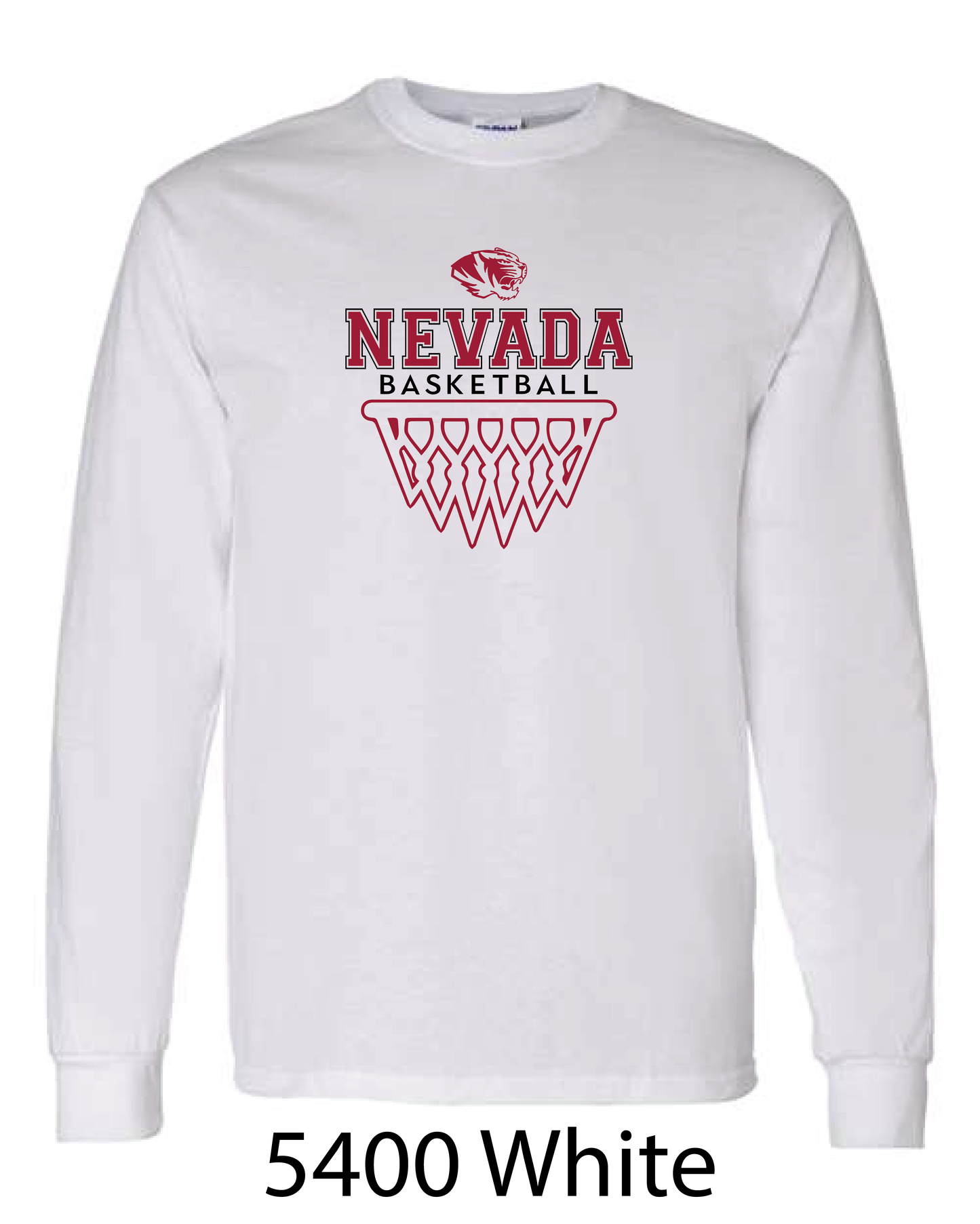 Gildan Long Sleeve T-Shirt: Nevada Basketball