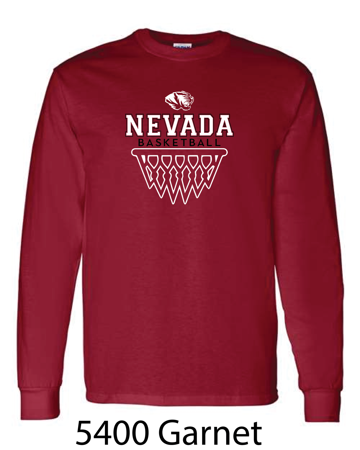 Gildan Long Sleeve T-Shirt: Nevada Basketball