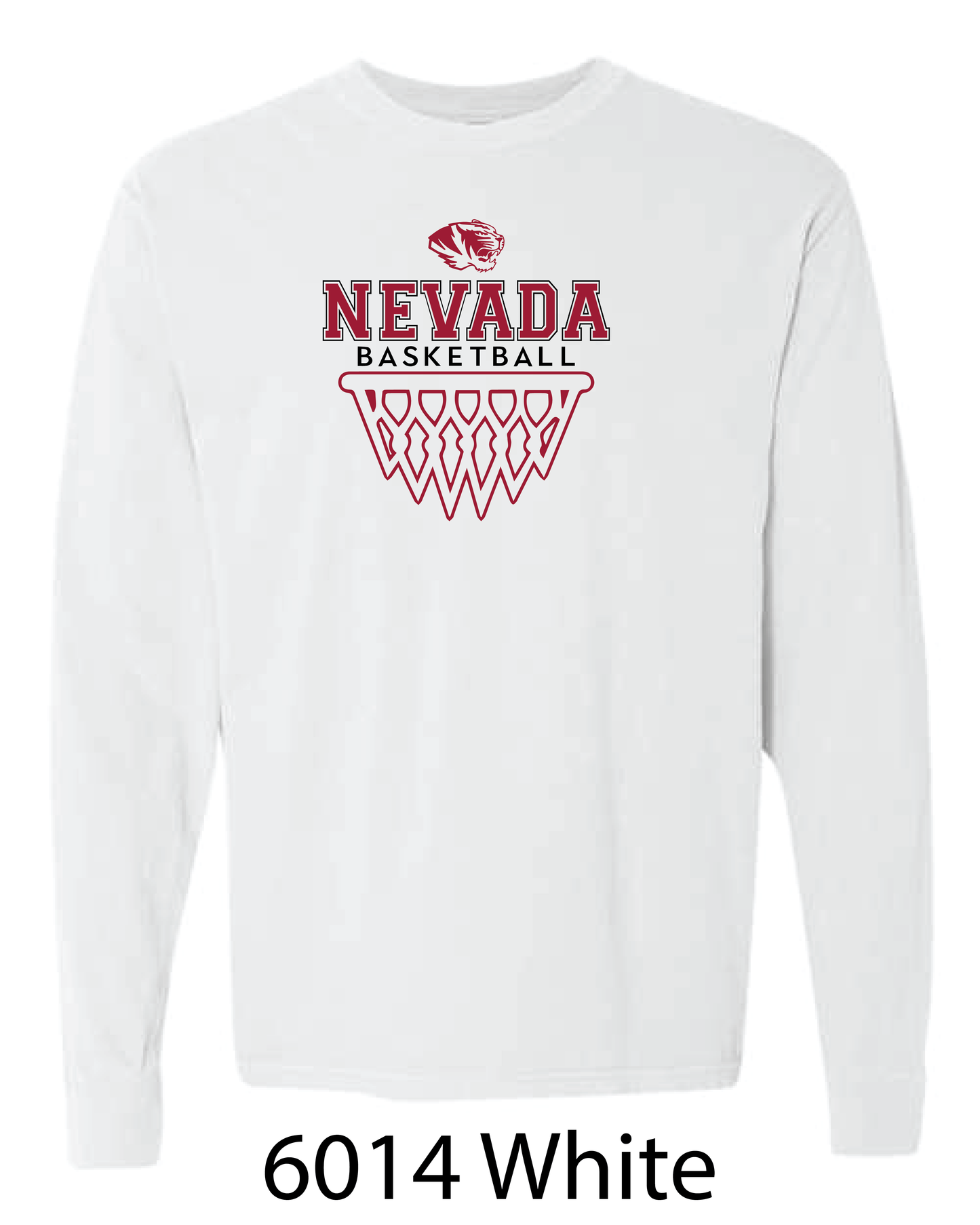 Comfort Colors Long Sleeve T-Shirt: Nevada Basketball