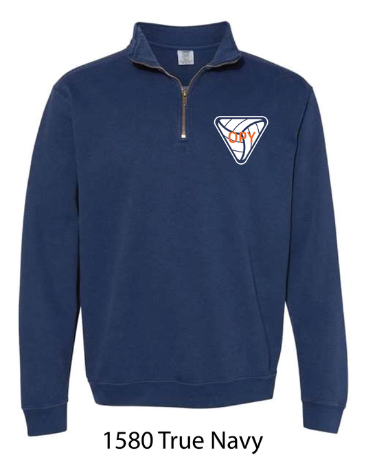 Comfort Colors Quarter Zip: OPY V-Ball LOGO